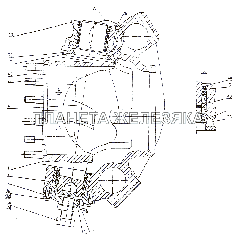 Поворотное устройство МЗКТ-7429