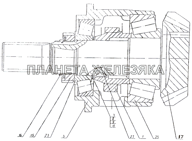 Шестерня коническая ведущая МЗКТ-751652