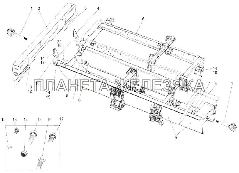 Рама 7429-2800001 МЗКТ-79097