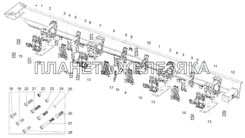 Рама 79091-2800012 МЗКТ-79092 (нов.)