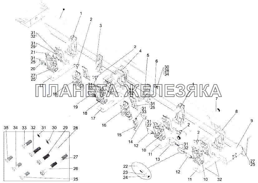 Рама 79092-2800012 МЗКТ-79092 (нов.)