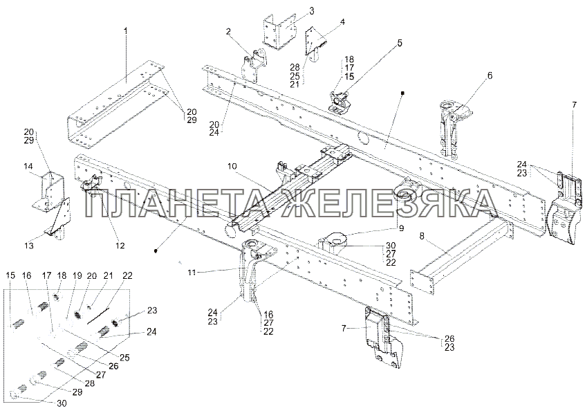 Надрамник 79092-2800020 МЗКТ-79097