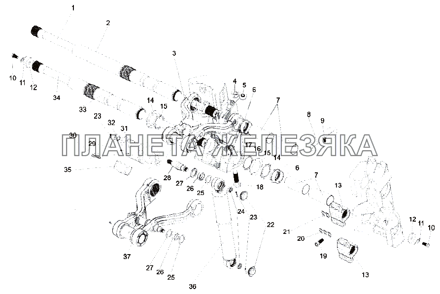 Подвеска передняя МЗКТ-79092 (нов.)