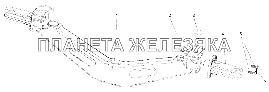 Балансир подвески 9988-2918010 МЗКТ-751652