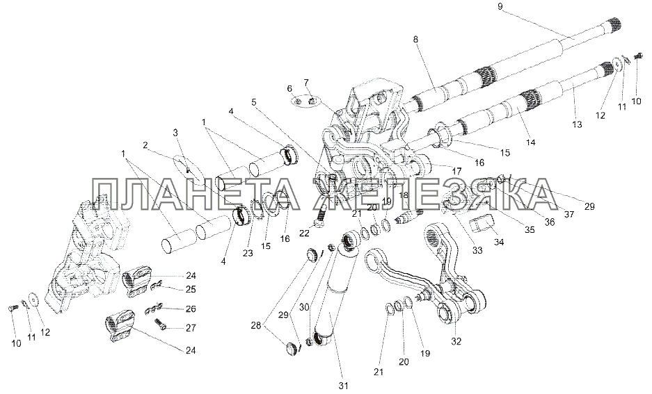 Подвеска задняя МЗКТ-75165