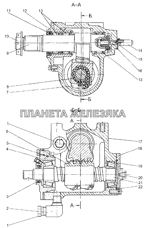 Рулевой механизм МЗКТ-79091