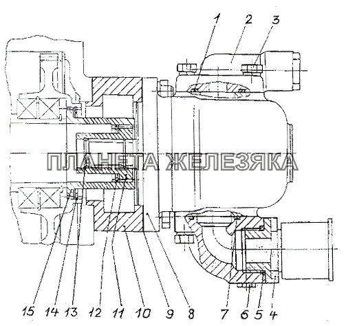 Насос усилителя рулевого управления МЗКТ-75165