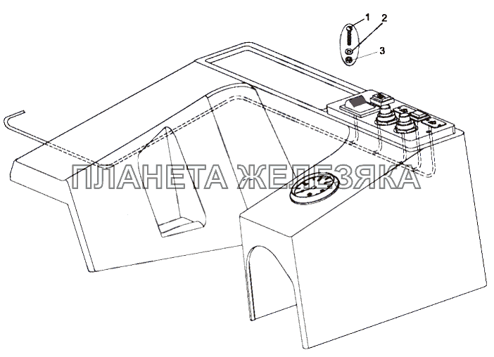 Установка дополнительной панели МЗКТ-751652