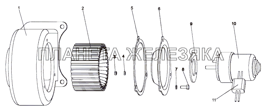 Вентилятор 80071-3703710 МЗКТ-79092 (нов.)