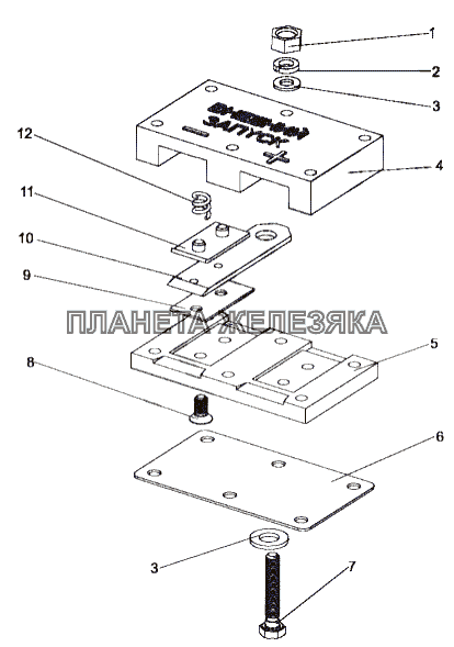 Розетка внешнего запуска 543-3723060 МЗКТ-79092 (нов.)