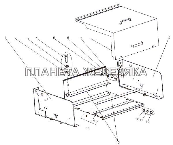 Контейнер аккумуляторный 8007-3748002 МЗКТ-751652