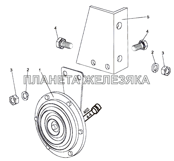 Установка сигнала МЗКТ-79092 (нов.)