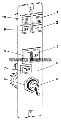 Панель переключателей 7429-3800015 МЗКТ-79097
