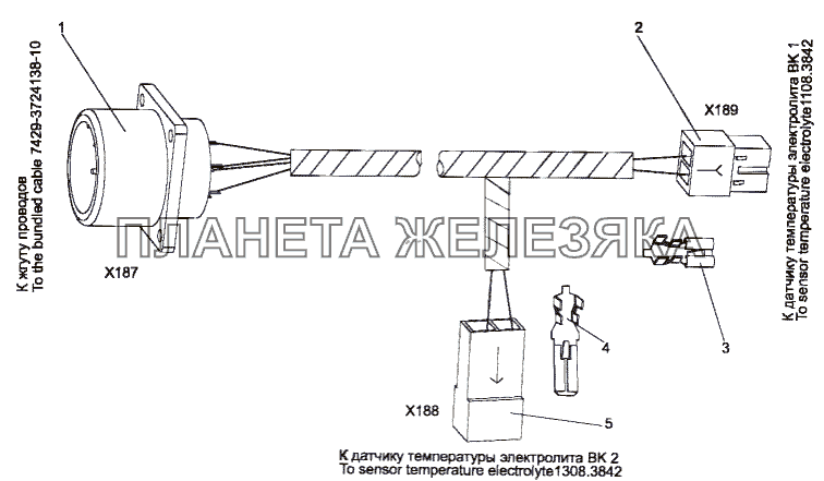 Жгут проводов 74131-3724291-10 МЗКТ-79096