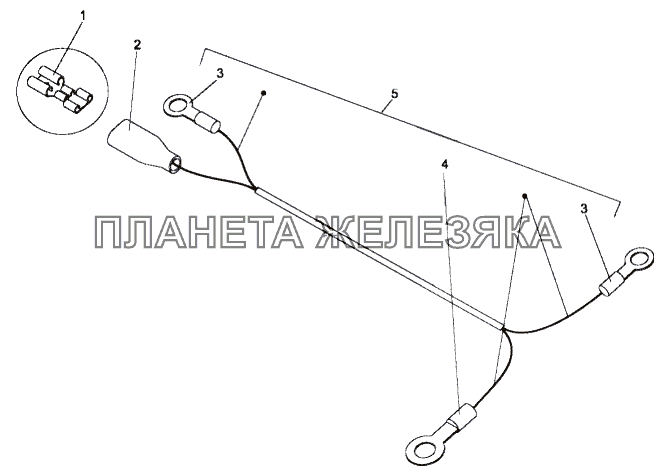 Жгут проводов №2 панели приборов двигателя 79092-3724234 МЗКТ-79097