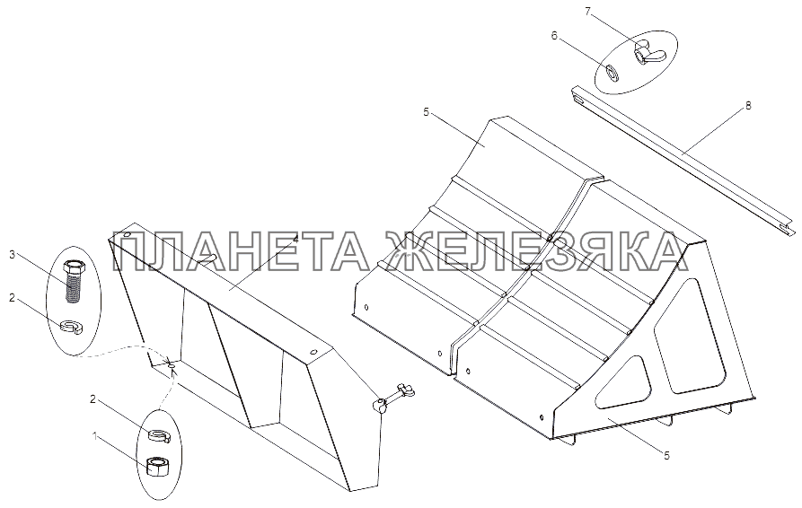 Установка противооткатных упоров МЗКТ-79092 (нов.)