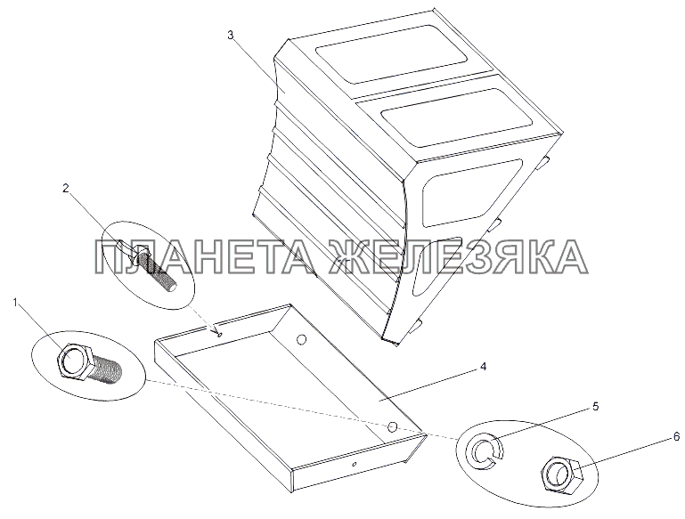 Установка противооткатных упоров МЗКТ-79097