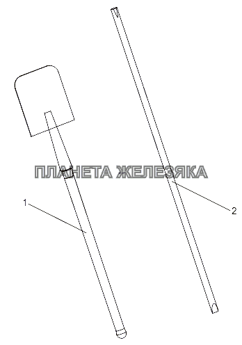 Установка шанцевого инструмента МЗКТ-7429