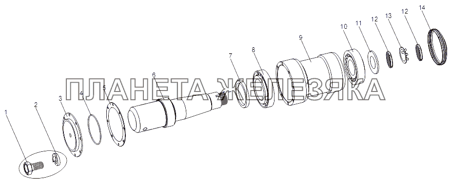 Опора 7429-3925020 МЗКТ-79096