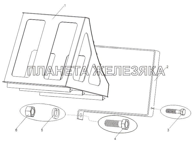 Установка противооткатных упоров МЗКТ-79092 (нов.)