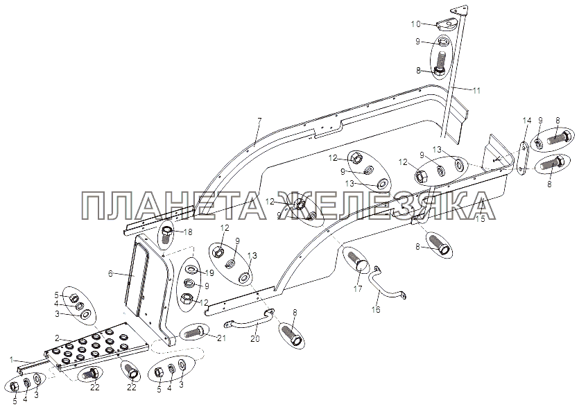 Установка защитных листов МЗКТ-79092 (нов.)