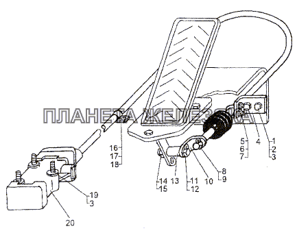 Привод силового регулятора МЗКТ-74296