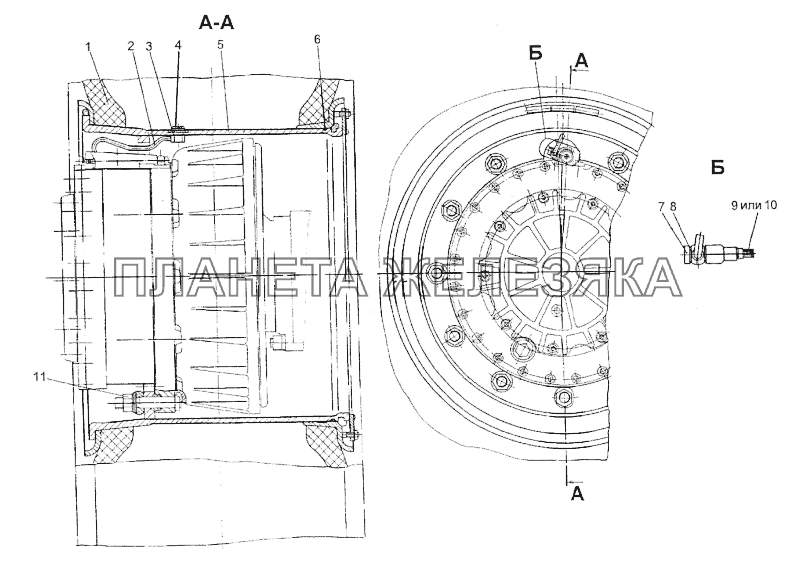 Колесо 74296-3101011 МЗКТ-74296