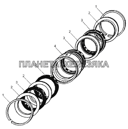 Головка подвода воздуха 74295-4224010 МЗКТ-74296