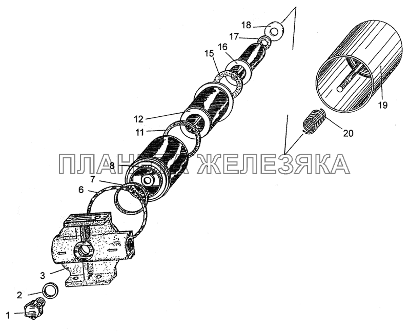 Фильтр грубой очистки топлива МЗКТ-79092