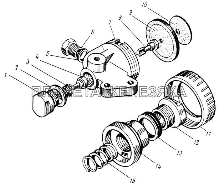 Детали коробки передач МЗКТ-79092