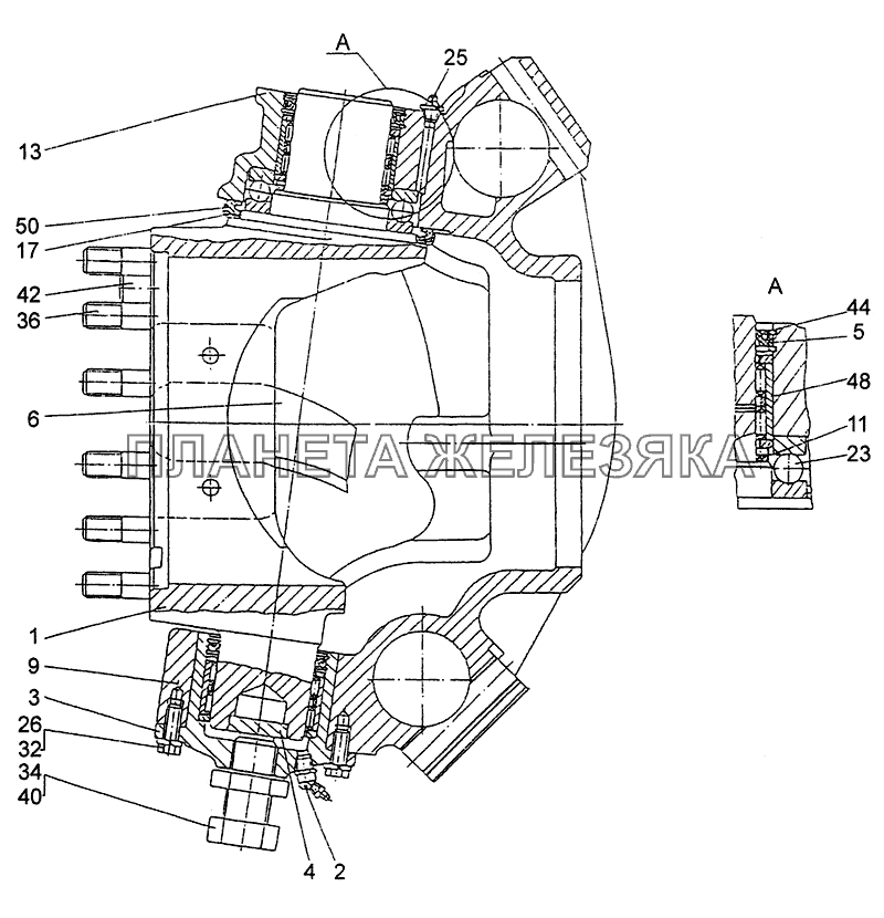 Поворотное устройство МЗКТ-79092