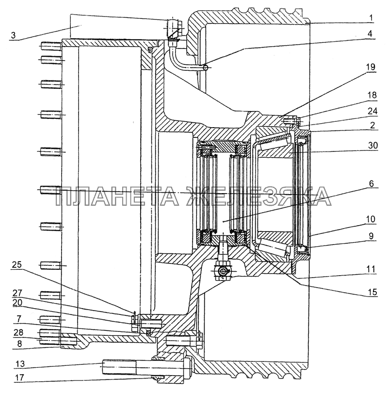 Ступицы с горловиной МЗКТ-79092