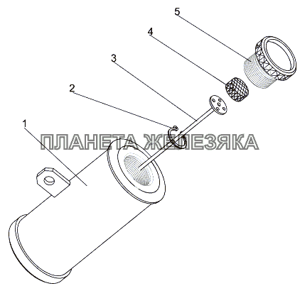 Бачок дозатора смазки 7930-1026200 МЗКТ-7930-200