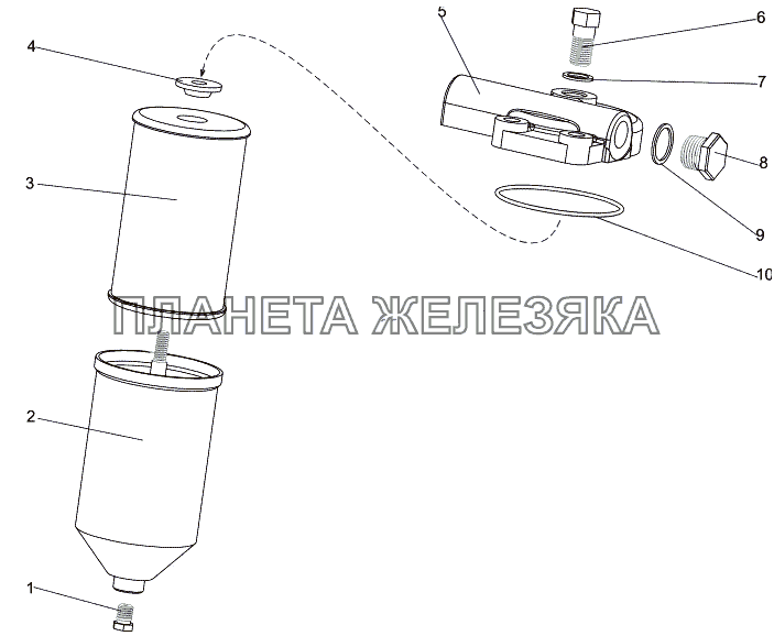 Фильтр топливный МЗКТ-7930-200