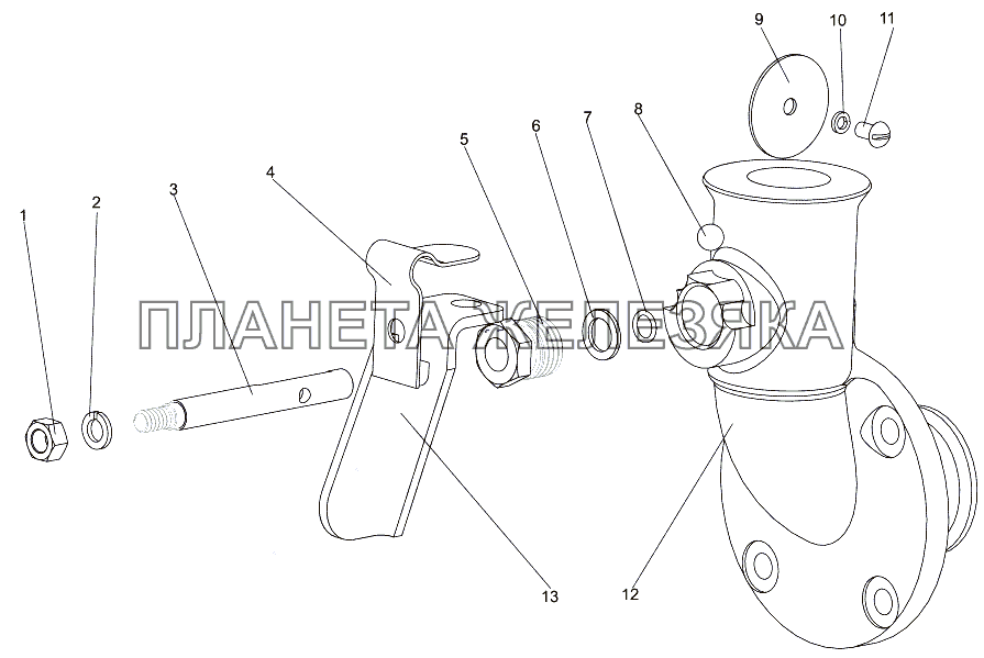 Кран отключения подогревателя МЗКТ-7930-200