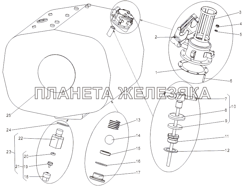 Бак топливный МЗКТ-7930-200