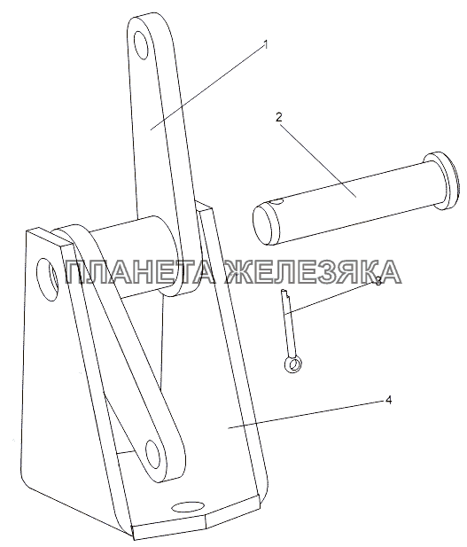 Блок рычагов МЗКТ-7930-200