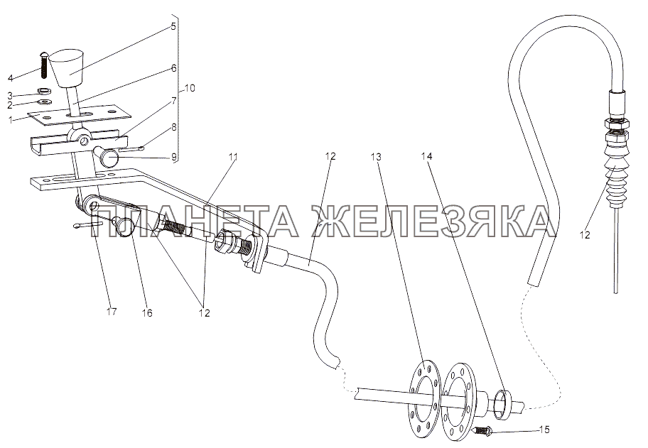 Привод останова двигателя МЗКТ-7930-200