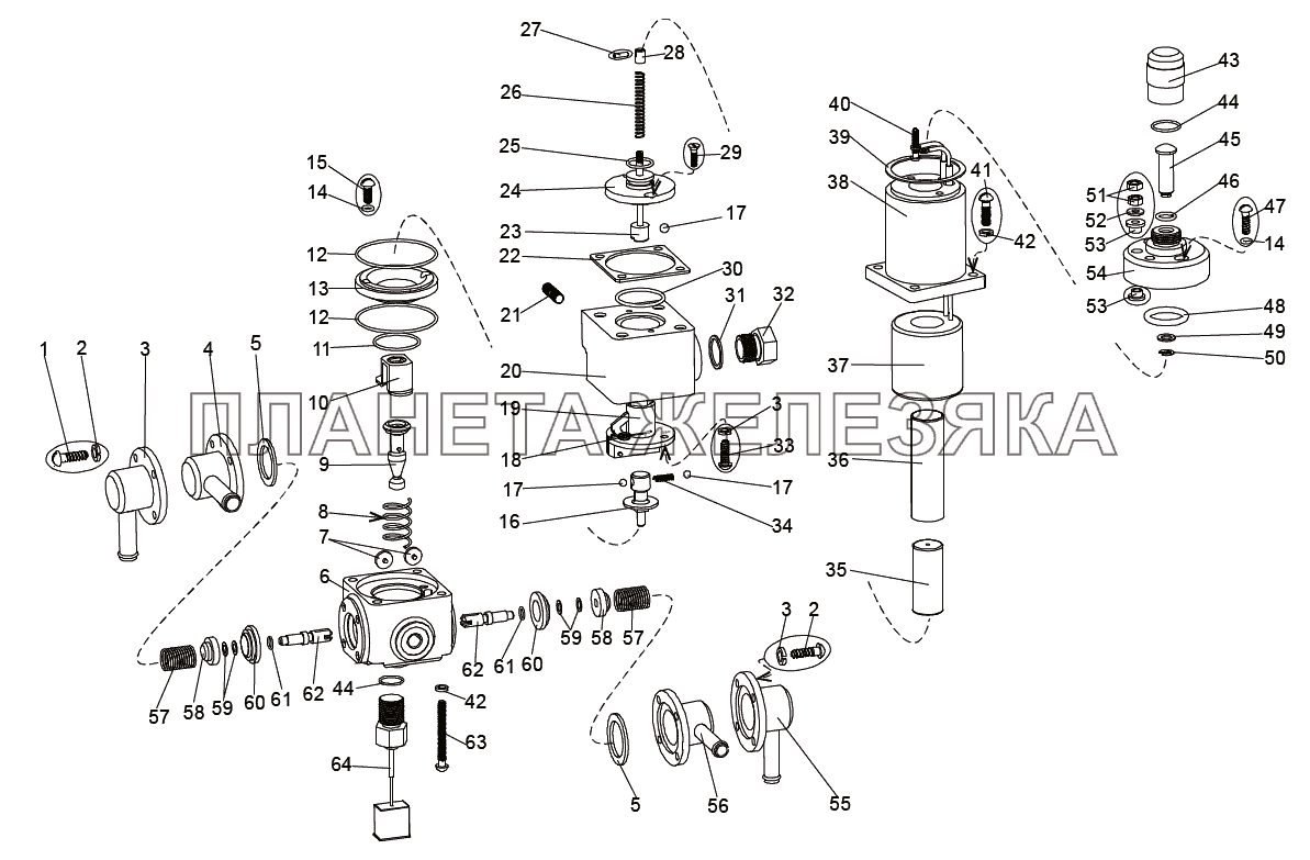 Кран топливный электромагнитный МЗКТ-7930-200