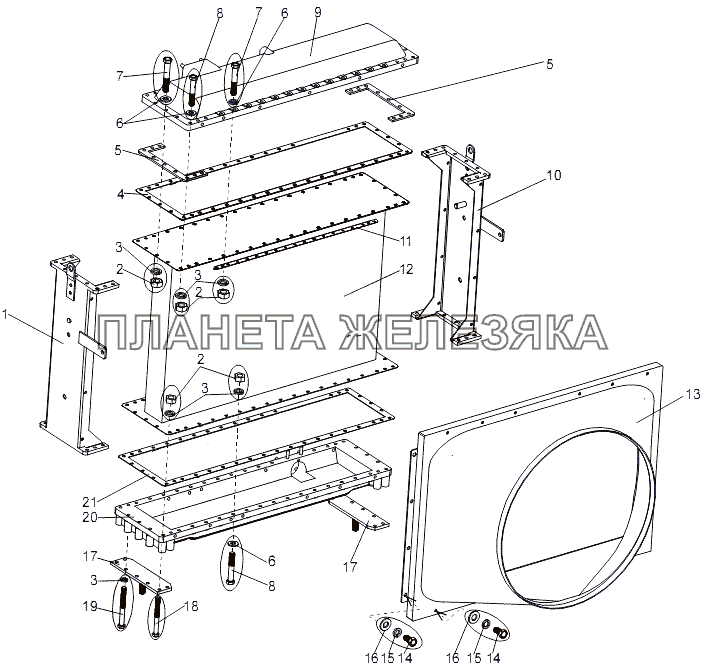 Радиатор МЗКТ-7930-200