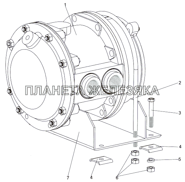 Установка теплообменника коробки передач МЗКТ-7930-200