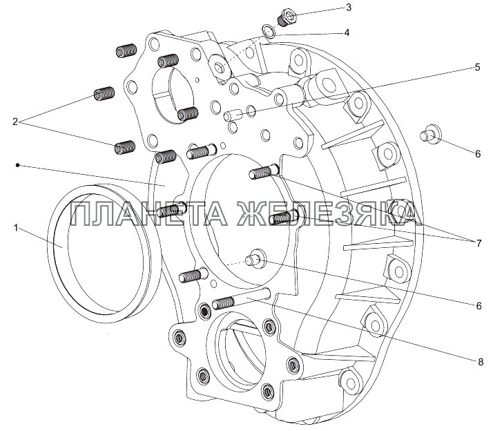 Картер понижающей передачи МЗКТ-7930-200