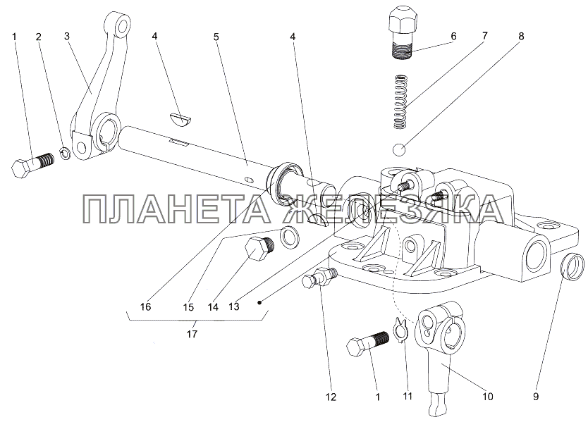 Опора рычага переключения передач МЗКТ-7930-200