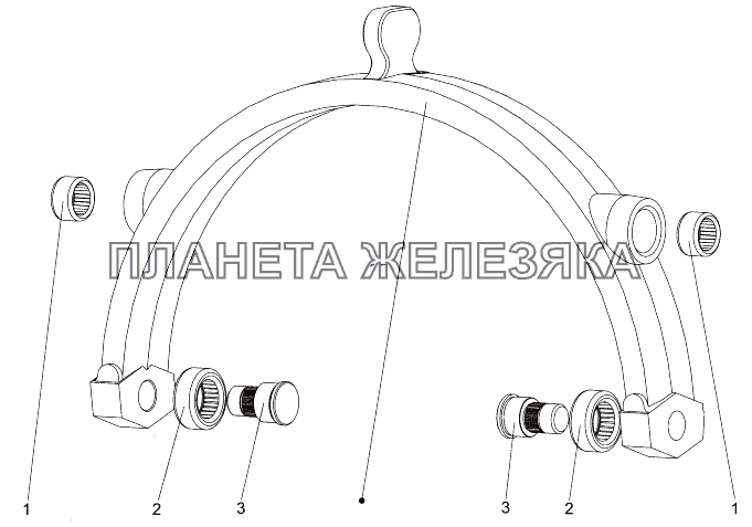 Вилка механизма переключения МЗКТ-7930-200