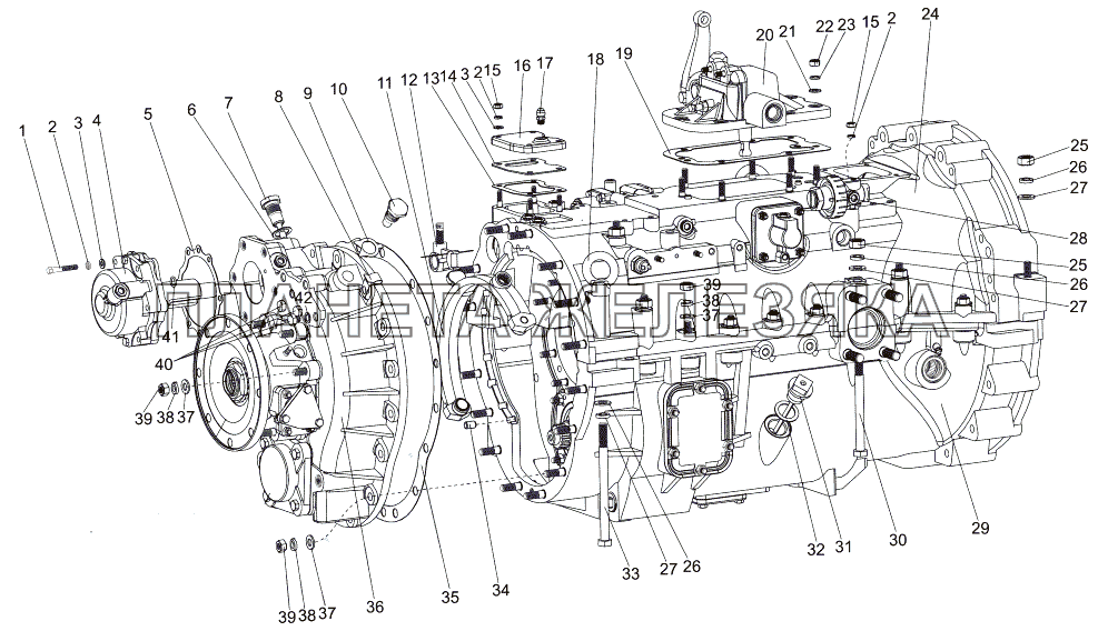 Коробка передач 202-1700050-04 МЗКТ-7930-200