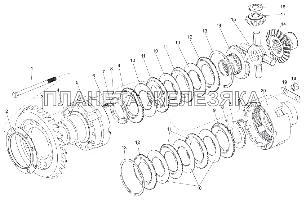 Дифференциал 7930-2303010 МЗКТ-7930-200