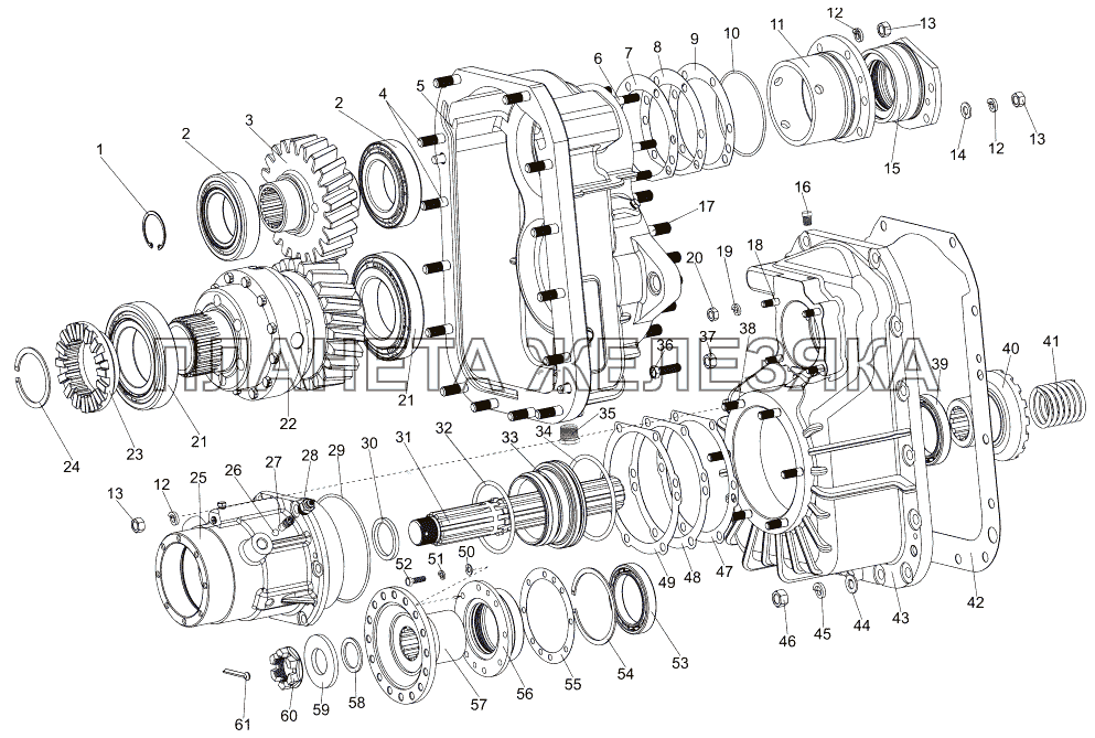 Редуктор привода7930-2322007-10 МЗКТ-7930-200