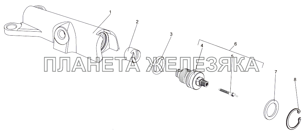 Вентиль с корпусом 547А-3106048-01 МЗКТ-7930-200