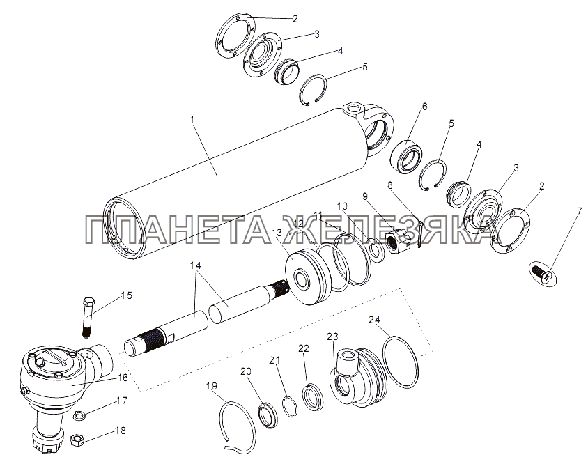 Цилиндр 7930-3405005-02 МЗКТ-7930-200