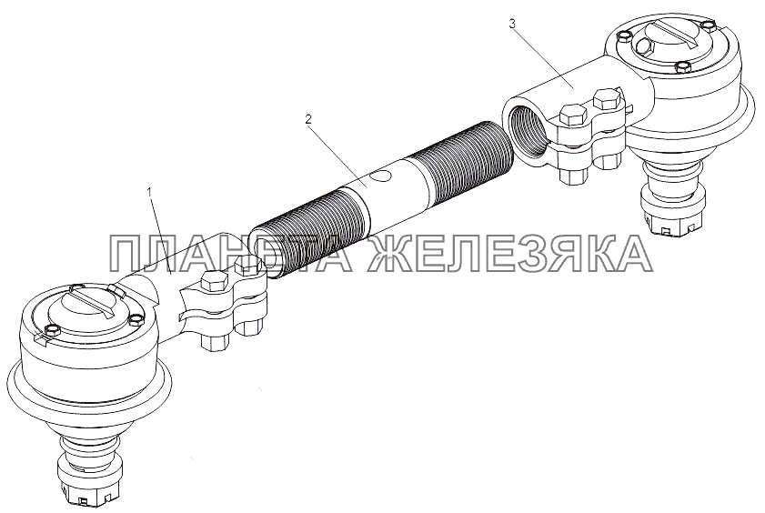 Тяга боковая 7930-3414120-01 МЗКТ-7930-200